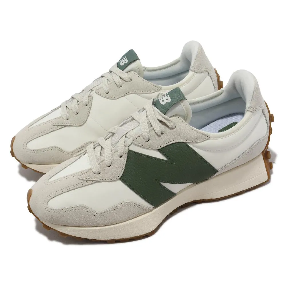休閒鞋 327 男鞋 綠 棕 大N 麂皮 帆布 復古 運動鞋 NB U327WPA-D 歷史價格詳細信息