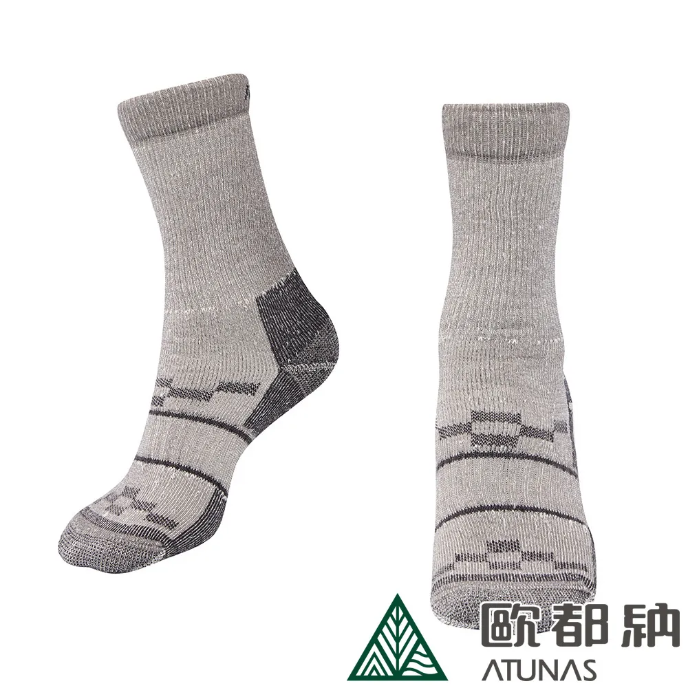 【ATUNAS 歐都納】中筒登山厚底羊毛襪 (A1ASDD03N 灰黑/抗菌/保暖/舒適/防臭) 歷史價格詳細信息