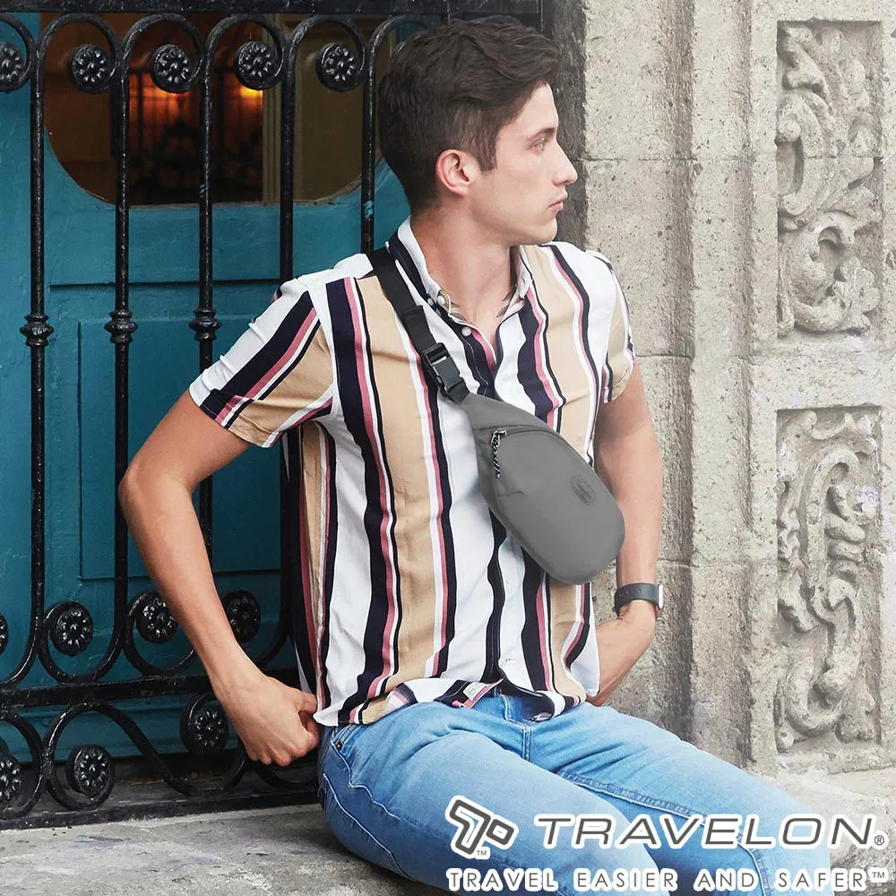 TRAVELON Coastal帆布斜背小包(湖水綠) 歷史價格詳細信息