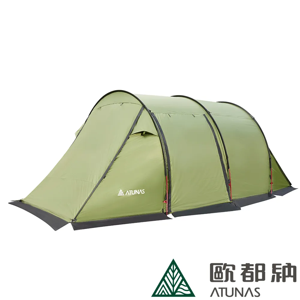 【ATUNAS 歐都納】一房一廳黑膠三環帳(550*260*190cm) A1TEEE03軍綠/戶外露營帳篷含客廳帳 歷史價格詳細信息
