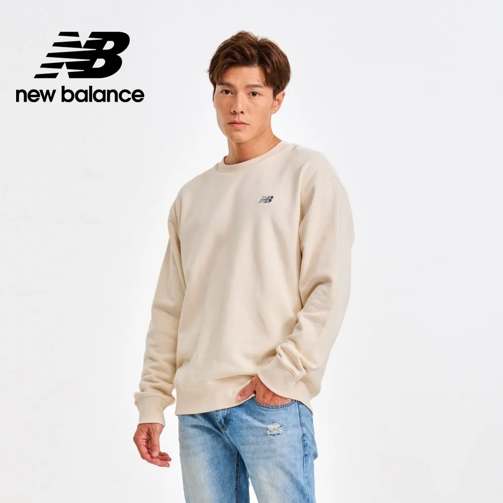 【New Balance】 NB 圓領刺繡NB長袖上衣_男性_牙白色_AMT33506SST 歷史價格詳細信息
