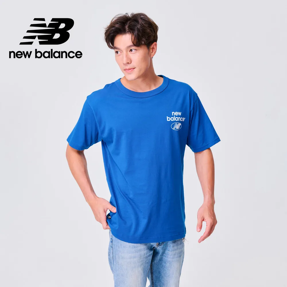 [New Balance]LOGO短袖上衣_男性_藍色_MT44586NNY 歷史價格詳細信息