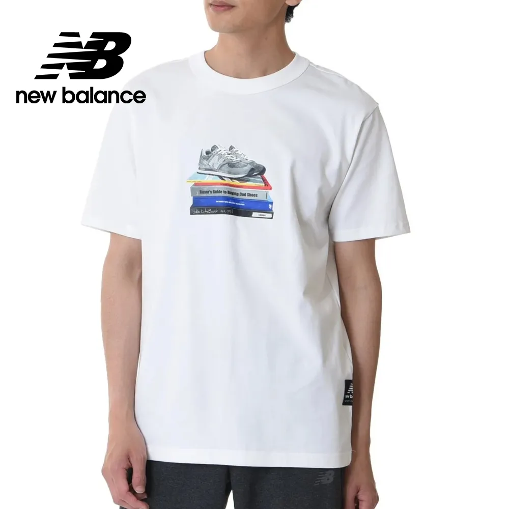 [New Balance]親膚植絨學院風文字長袖上衣_男性_灰色_AMT33550AG 歷史價格詳細信息