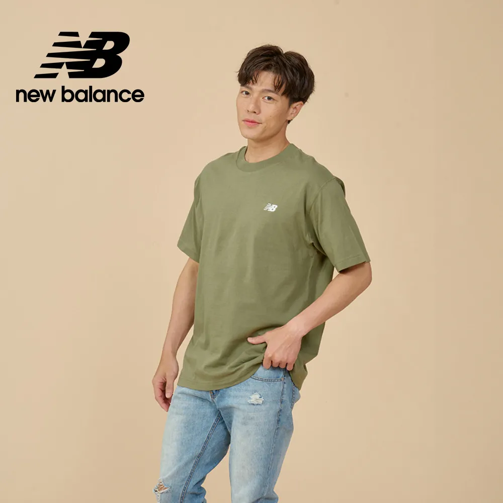 New Balance 綠 圓領 植絨Logo 寬版 上衣 短袖 女款 H6116【新竹皇家WT33551 NWG】 歷史價格詳細信息