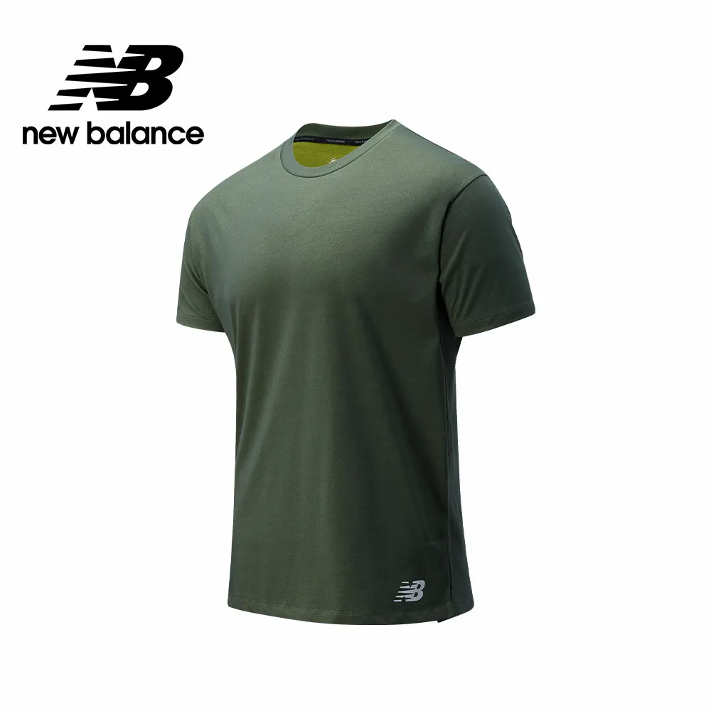 【New Balance】運動短袖上衣_男性_藍綠色_AMT13277MTL 歷史價格詳細信息
