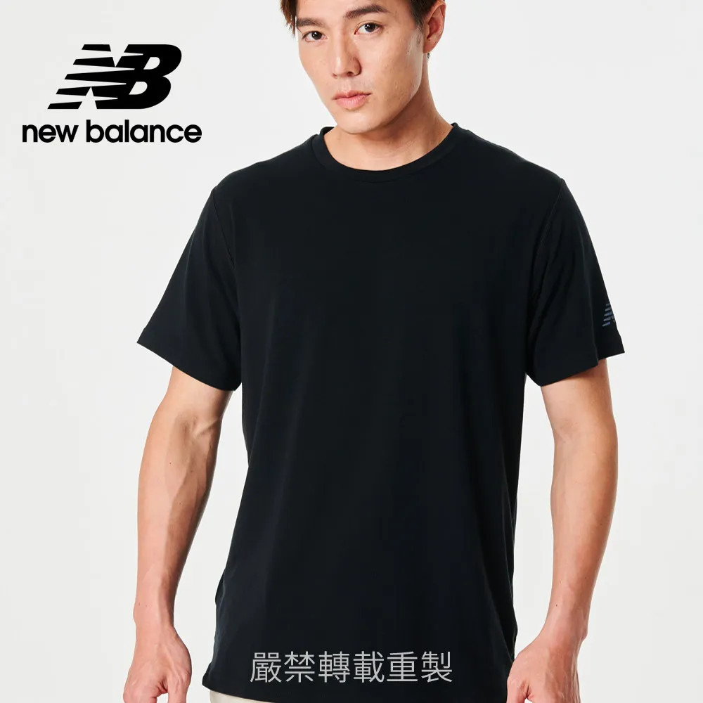 [New Balance]Dry吸濕排汗透氣網眼短袖上衣_男性_黑色_MT21197SGD 歷史價格詳細信息