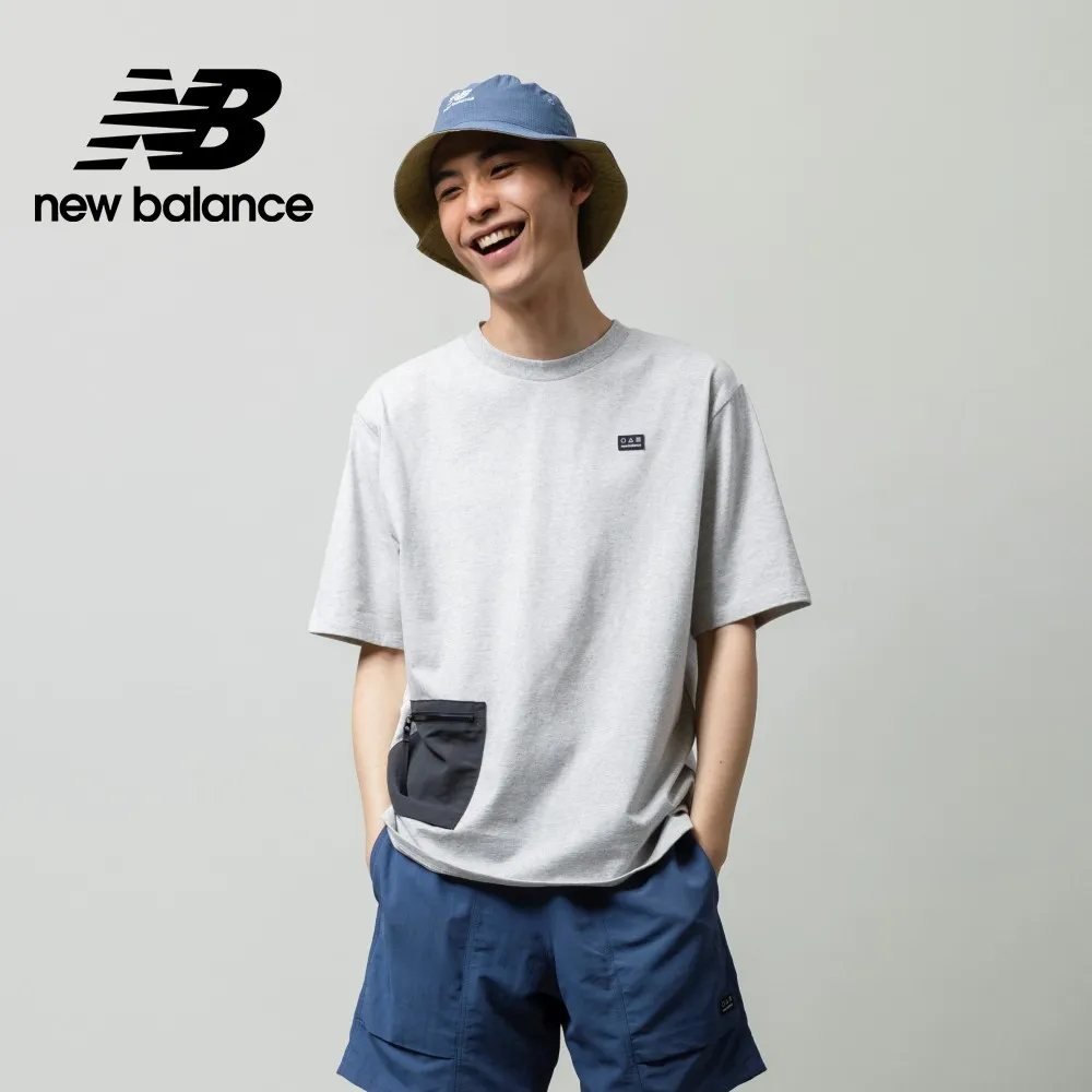 【New Balance】撞色標語短袖上衣_男性_深藍色_MT41514NNY 歷史價格詳細信息