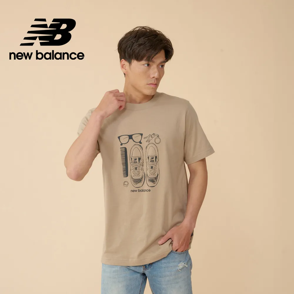 【New Balance】圖案長袖上衣 長袖上衣 男 大學T 藍色 美版_MT43575NNY-F 歷史價格詳細信息