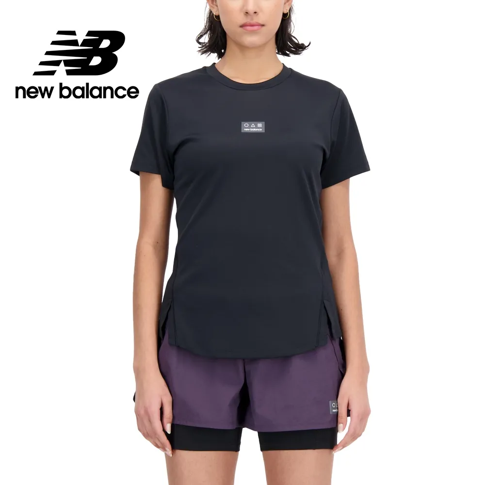 [New Balance]短袖上衣_女性_黑色_AWT91546BK 歷史價格詳細信息