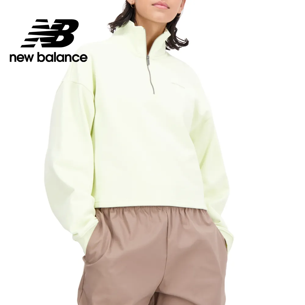 [New Balance]刺繡半開襟上衣_女性_黃綠色_AWT33556POU 歷史價格詳細信息