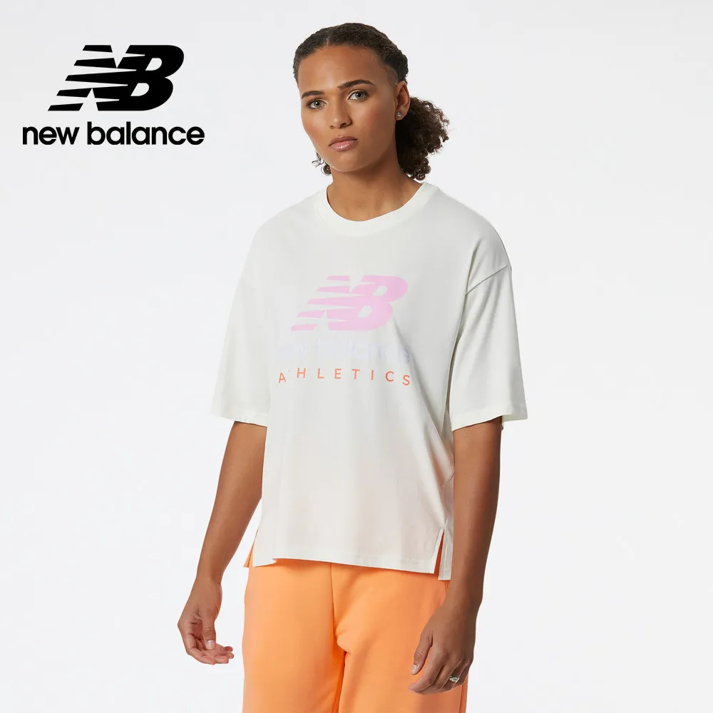 [New Balance]短袖上衣_女性_象牙白_AWT91546SST 歷史價格詳細信息