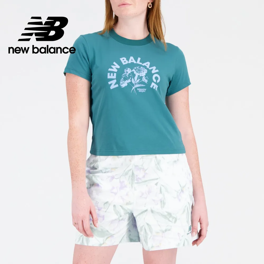 【New Balance】短袖上衣 短袖上衣 女 綠色_WT41281LLT-F 歷史價格詳細信息