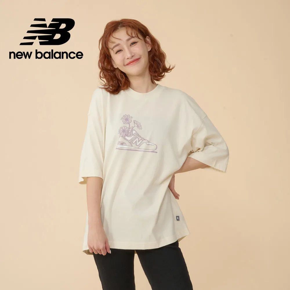【New Balance】俏皮插畫短袖上衣_女性_灰色_WT43556AG 歷史價格詳細信息