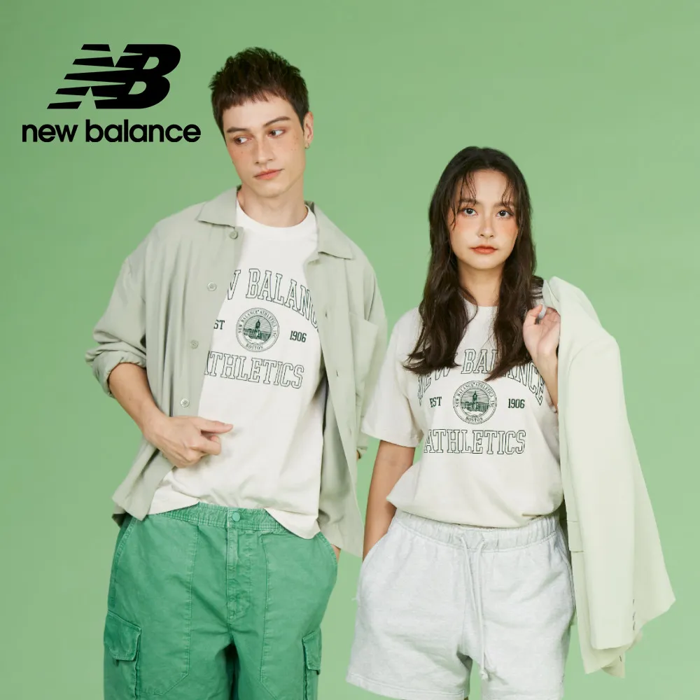 【New Balance】學院風LOGO長袖上衣_男性_灰色_MT33552AG 歷史價格詳細信息