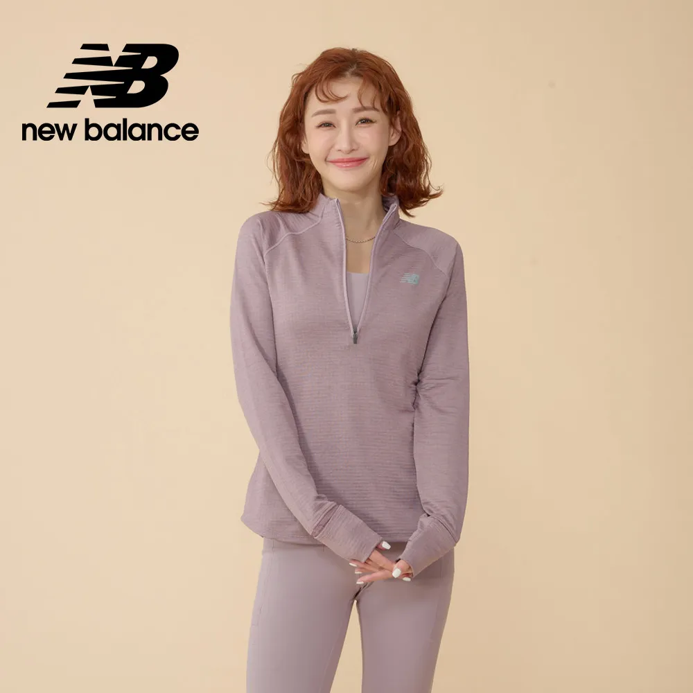 【New Balance】長袖上衣 長袖上衣 女 快乾 運動上衣 紫色_WT41256IWH-F 歷史價格詳細信息