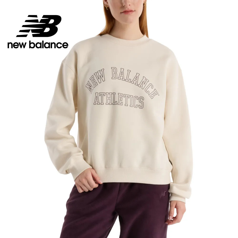 【New Balance】文字刷毛上衣 長袖上衣 女 美規 咖啡色_WT43516DUO-F 歷史價格詳細信息