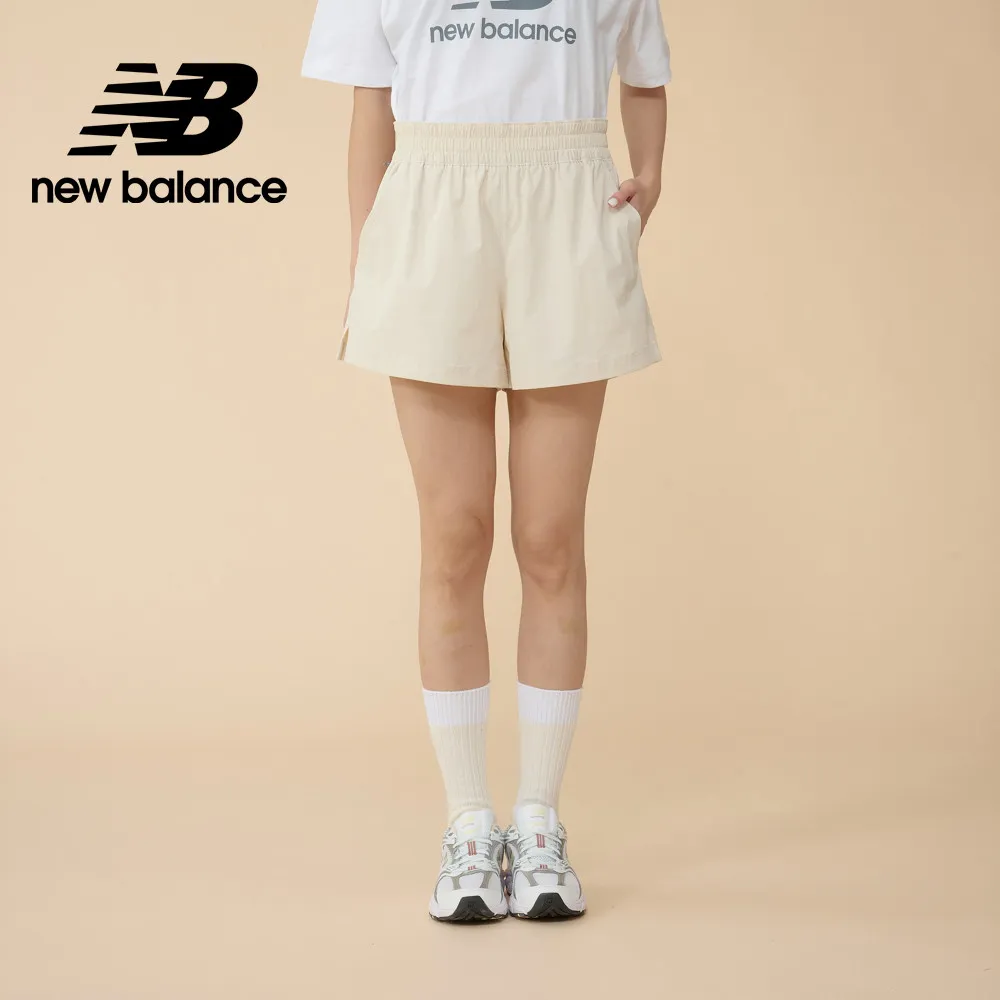 【New Balance】鬆緊休閒運動短褲_女性_果綠色_WS43171NUM 歷史價格詳細信息
