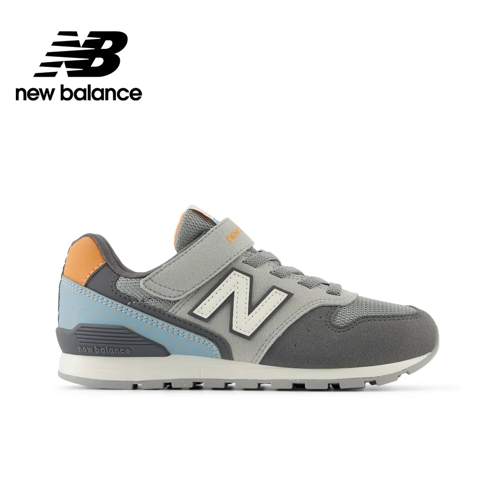 New Balance YV996PB3 中大童 休閒鞋 經典 復古 W寬楦 NB 996 魔鬼氈 舒適 灰藍橘 歷史價格詳細信息