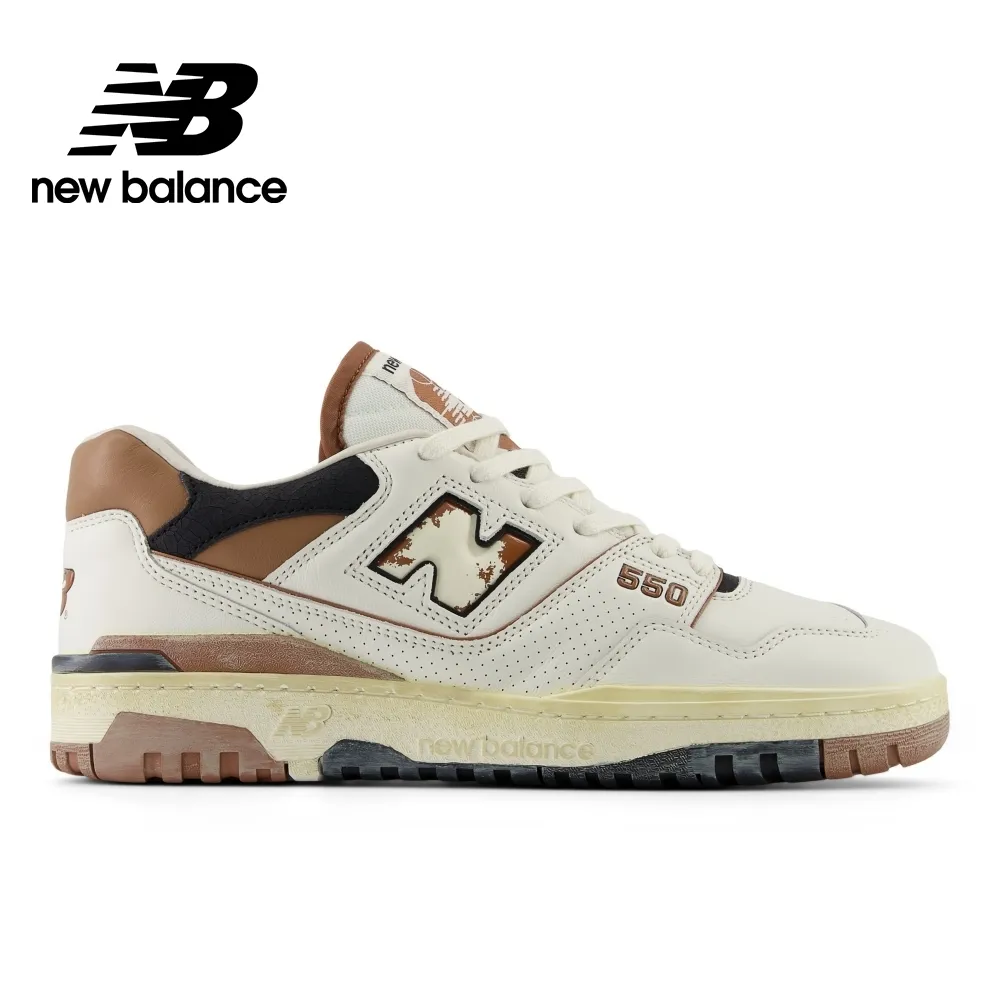 【New Balance】復古鞋_仿舊米白灰_中性_BB550VGB-D楦 歷史價格詳細信息