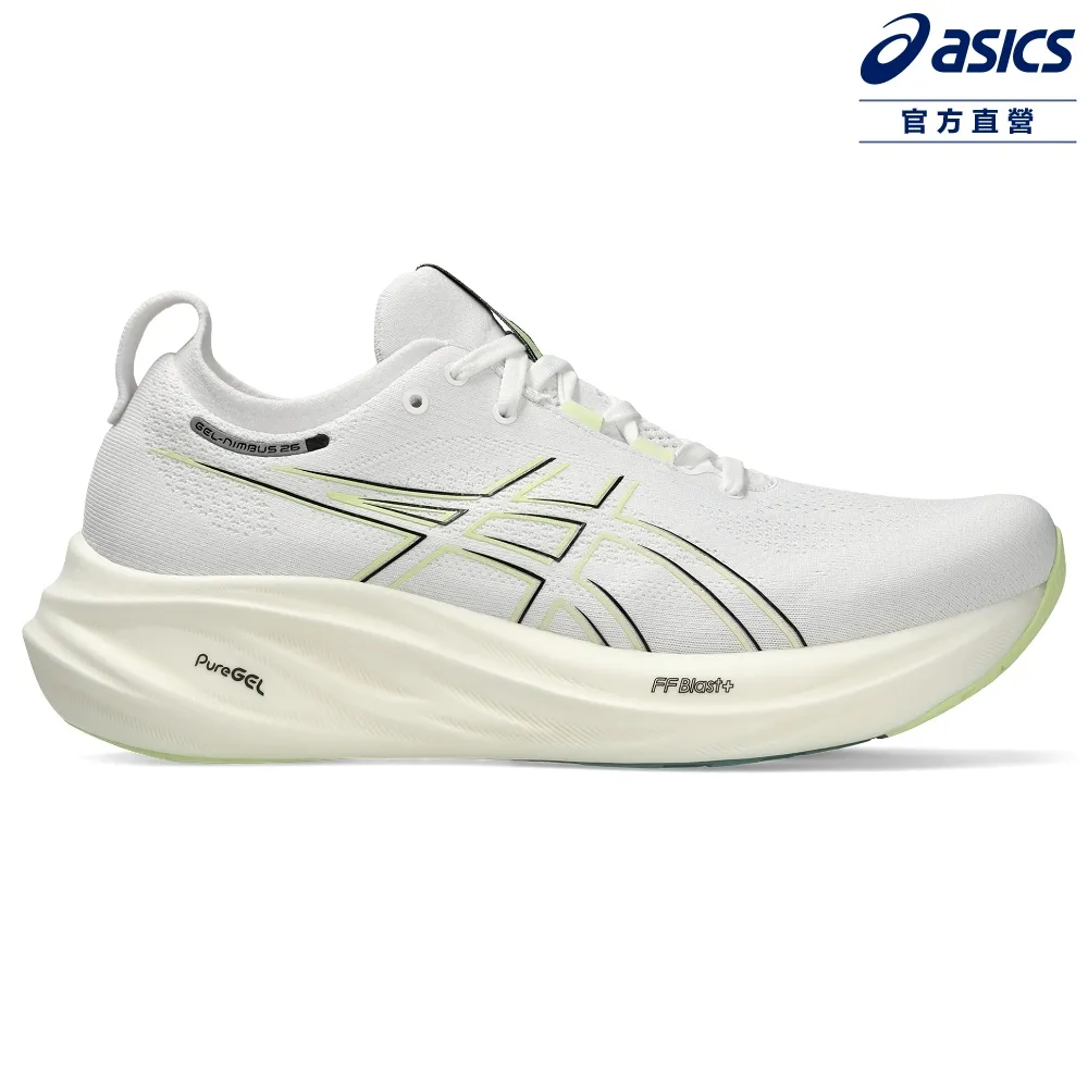 Asics 亞瑟士 慢跑鞋 GEL-Nimbus 26 2E 男鞋 寬楦 白 綠 厚底 緩衝 運動鞋 1011B795102 歷史價格詳細信息
