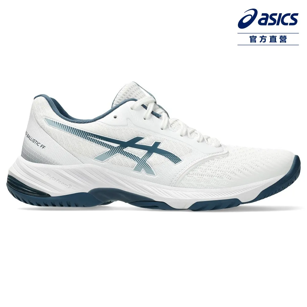 Asics Netburner Ballistic Ff 3 [1053A055-103] 男女 排球鞋 穩定 白 深藍 歷史價格詳細信息