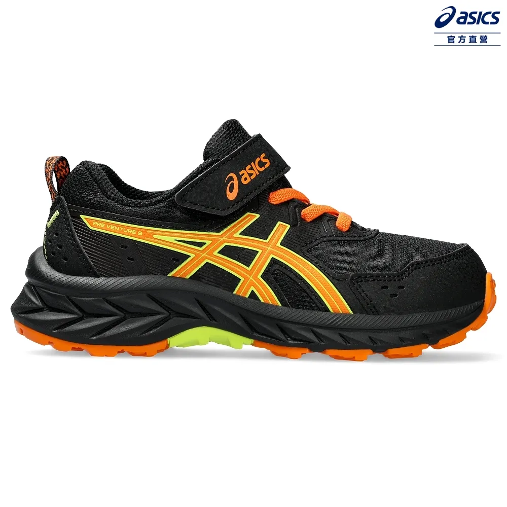 Asics Pre Venture 9 PS [1014A277-001] 中童 慢跑鞋 運動 緩震 透氣 防滑 黑黃 歷史價格詳細信息