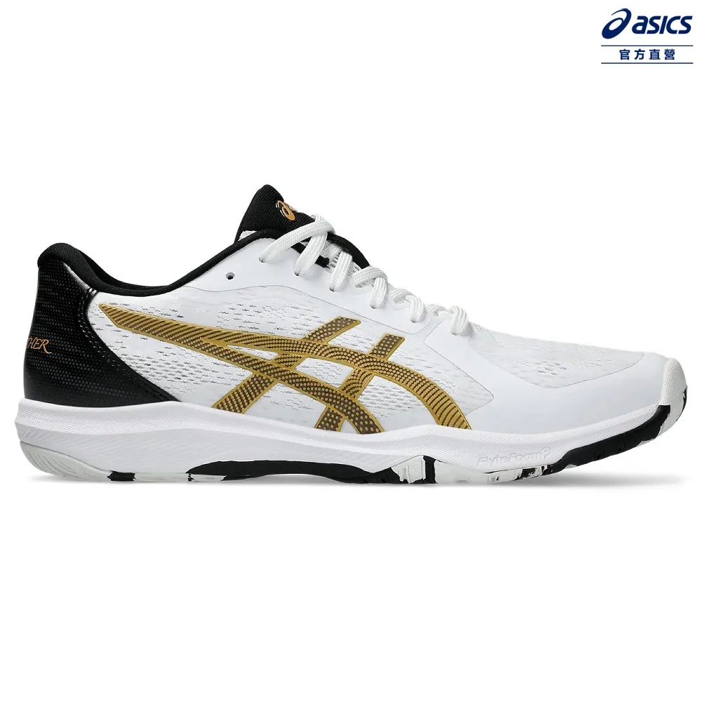 Asics 亞瑟士 桌球鞋 Dynafeather 男鞋 藍 金 抗扭 支撐 緩衝 室內運動 運動鞋 1073A064400 歷史價格詳細信息