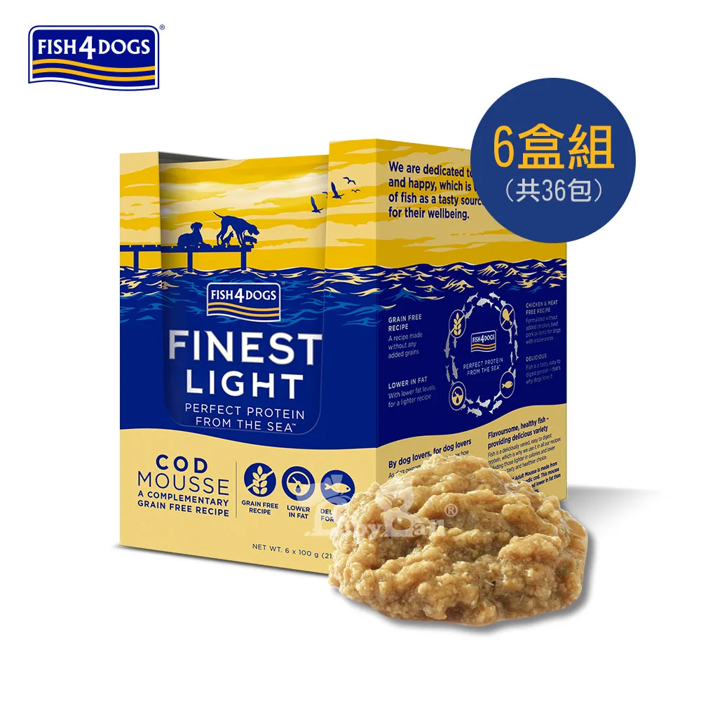 【FISH4DOGS 海洋之星】海藻精華鮭魚慕斯-犬用 100g*6包/1盒(狗 濕食 肉泥 無穀) 歷史價格詳細信息