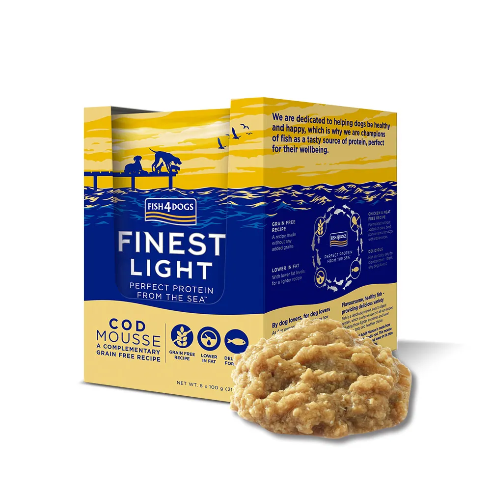 【FISH4DOGS 海洋之星】海藻精華鮭魚慕斯-犬用 100g*6包/1盒(狗 濕食 肉泥 無穀) 歷史價格詳細信息