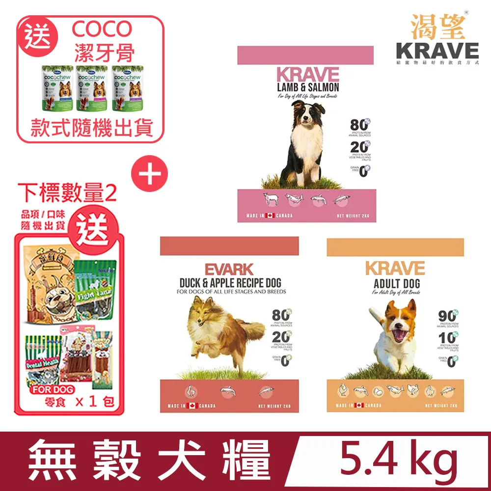 加拿大KRAVE渴望 - 羊肉鮭魚無穀犬飼料1公斤 歷史價格詳細信息