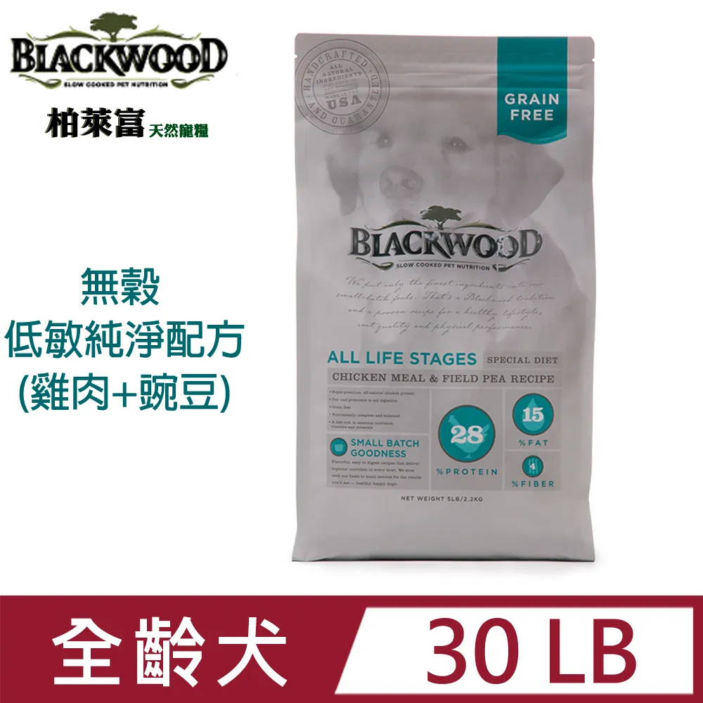 柏萊富 Blackwood 低敏純淨配方 雞肉 碗豆 狗飼料【特價】 歷史價格詳細信息