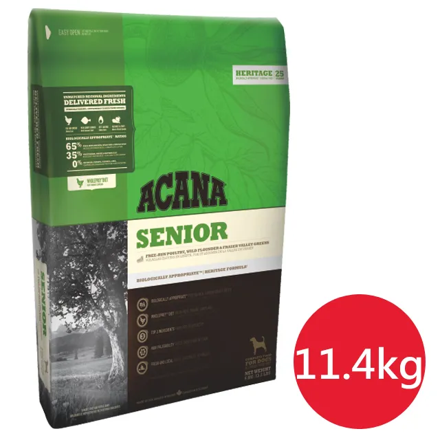 【ACANA愛肯拿】老犬犬配方11.4kg（放養雞肉+新鮮蔬果） 歷史價格詳細信息