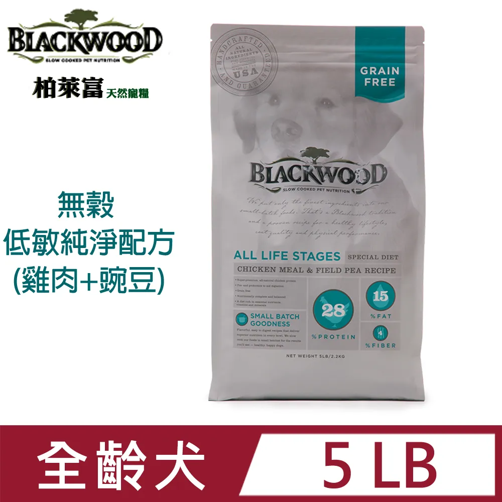 柏萊富 Blackwood 低敏純淨配方 雞肉 碗豆 狗飼料【特價】 歷史價格詳細信息
