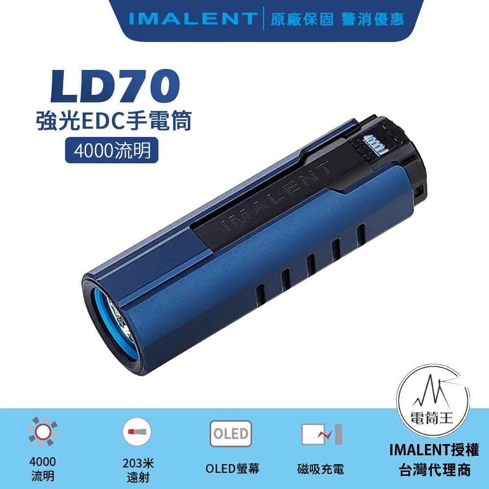【IMALENT】錸特光電 BL50 雙光源隨身戰術手電筒(3600流明 428米 365nm紫外光 EDC 遠射 搜索) 歷史價格詳細信息