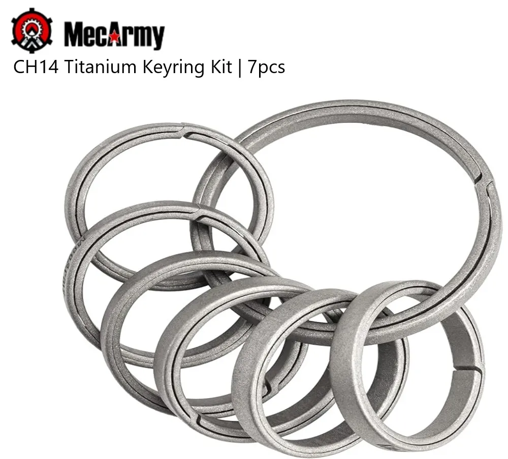 MecArmy CH12 EDC 鈦鑰匙圈(三種不同尺寸的套裝) 歷史價格詳細信息