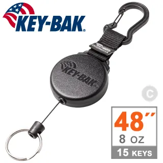 KEY-BAK SECURIT SD Retractable Keychain, 36&quot; Cord, 15oz. Black 歷史價格詳細信息