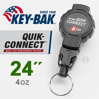 KEY-BAK 24”伸縮鑰匙圈(鏈條款)  型號、型號：#0005-013 (黑色) 歷史價格詳細信息