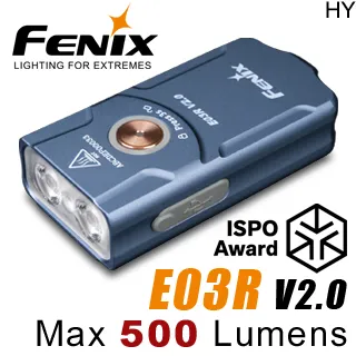 FENIX E03R V2.0 全金屬可充電式鑰匙圈手電筒/500流明 鑰匙手電筒 迷你手電筒 LED工作燈 鑰匙扣燈 歷史價格詳細信息