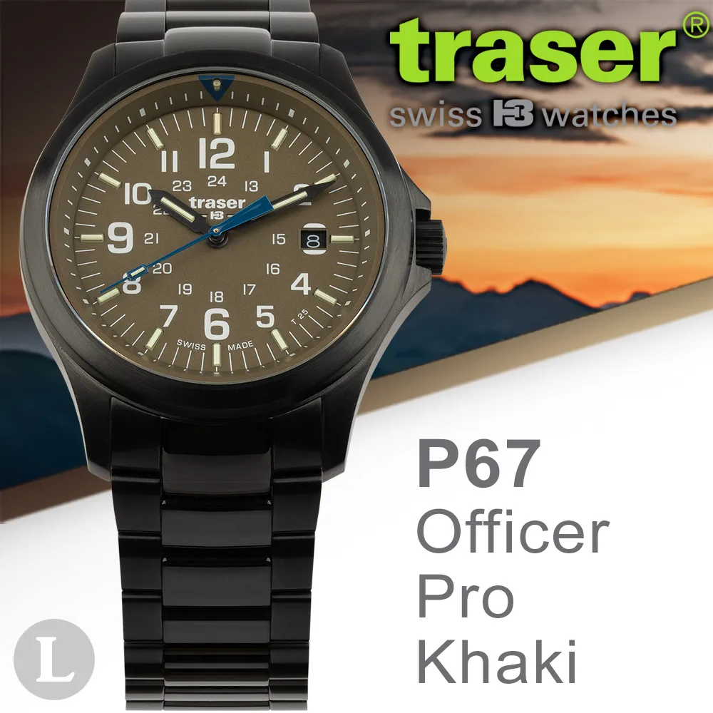 TRASER P67 Officer Pro 黑色橘條紋尼龍錶帶(#111058) 歷史價格詳細信息