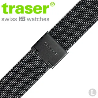 TRASER Black artificial leather strap黑色人造皮錶帶-48(#105696) 歷史價格詳細信息
