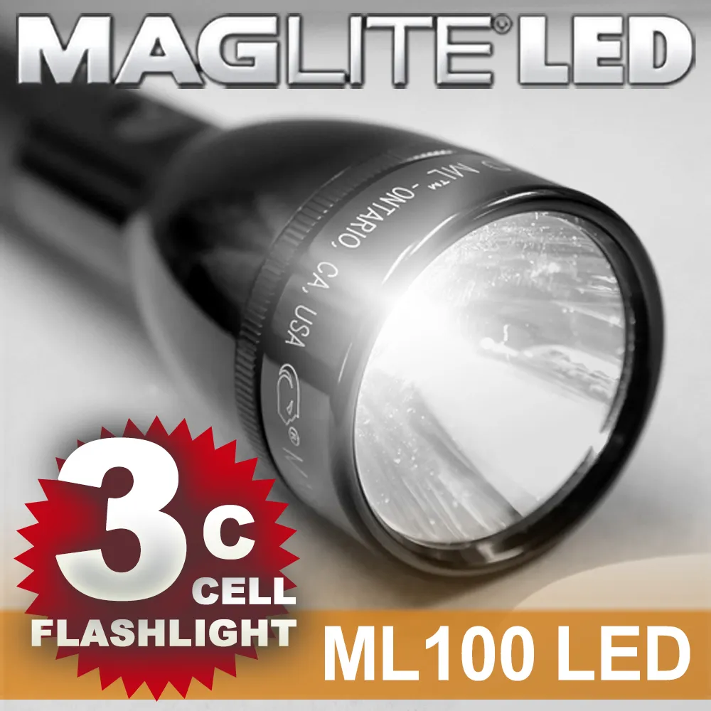 MAG LITE 3C CELL LED手電筒ML100系列 歷史價格詳細信息