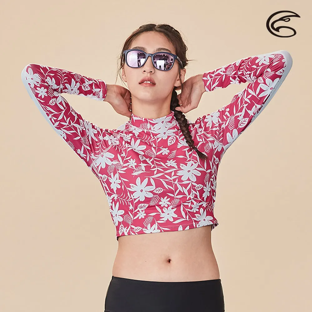 ADISI 女抗UV印花防磨防曬長袖上衣AR2313065 (S-2XL) 丈青藍｜防磨衣 水母衣 溯溪 浮潛 衝浪 歷史價格詳細信息