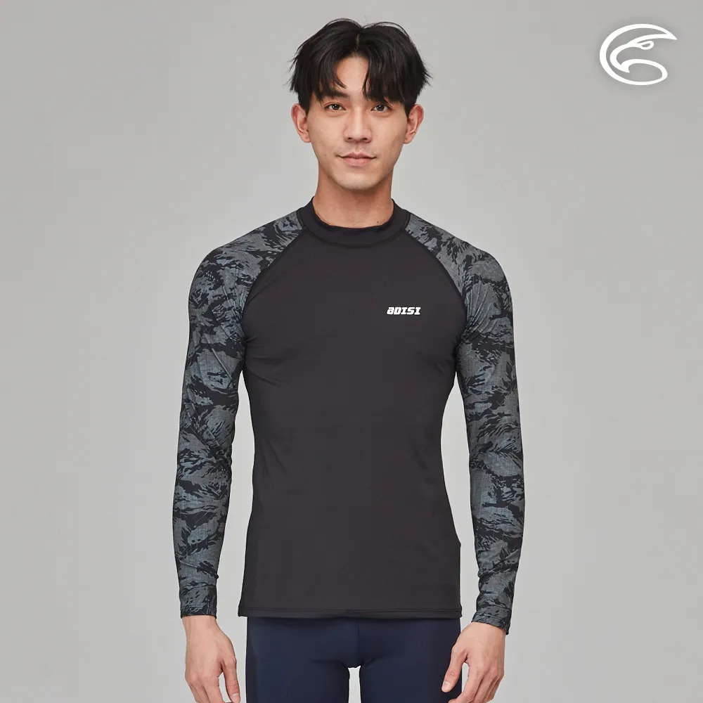 ADISI 男UPF50+印花防曬抑菌POLO衫AL2211042 綠色｜吸排 彈性 抗紫外線 抗菌 防臭 歷史價格詳細信息