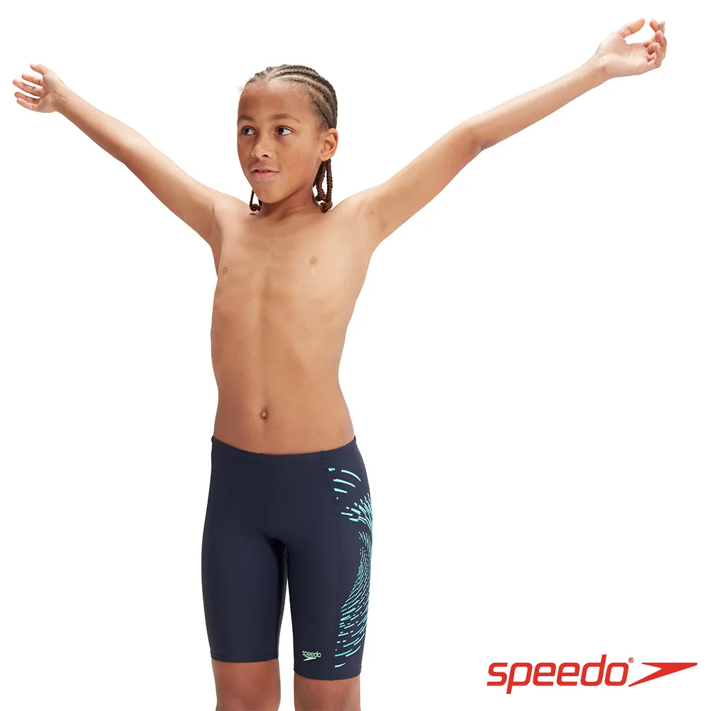 SPEEDO 男孩 運動及膝泳褲 Plastisol 黑/綠 歷史價格詳細信息