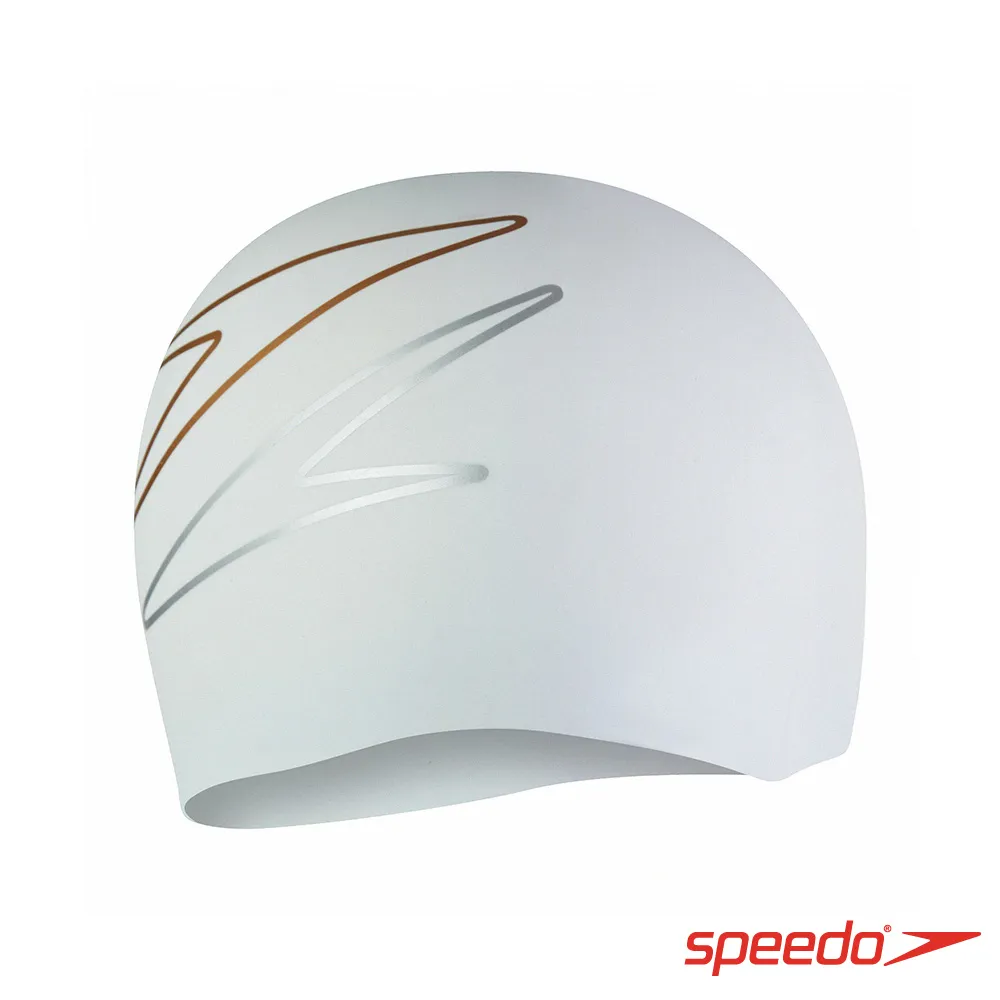 【SPEEDO】成人矽膠泳帽 Printed(白/金銀) 歷史價格詳細信息