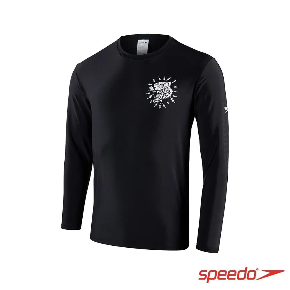 SPEEDO 男 印花短袖防曬衣 黑/白 歷史價格詳細信息