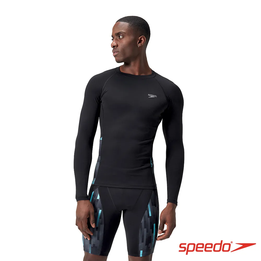 SPEEDO 男 長袖防曬衣ECO Endurance+ 深藍/鈷藍/黃 歷史價格詳細信息