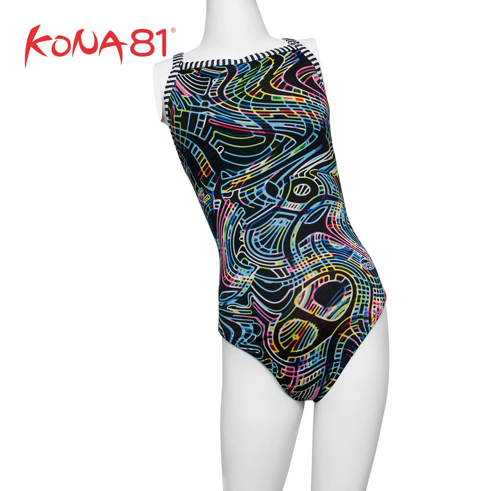 幾何連身平口褲泳衣 10106（大正泳裝） 歷史價格詳細信息