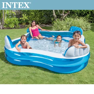 INTEX 藍色長型游泳池203x152x48cm(540L)適用3歲+ (57180NP) 歷史價格詳細信息