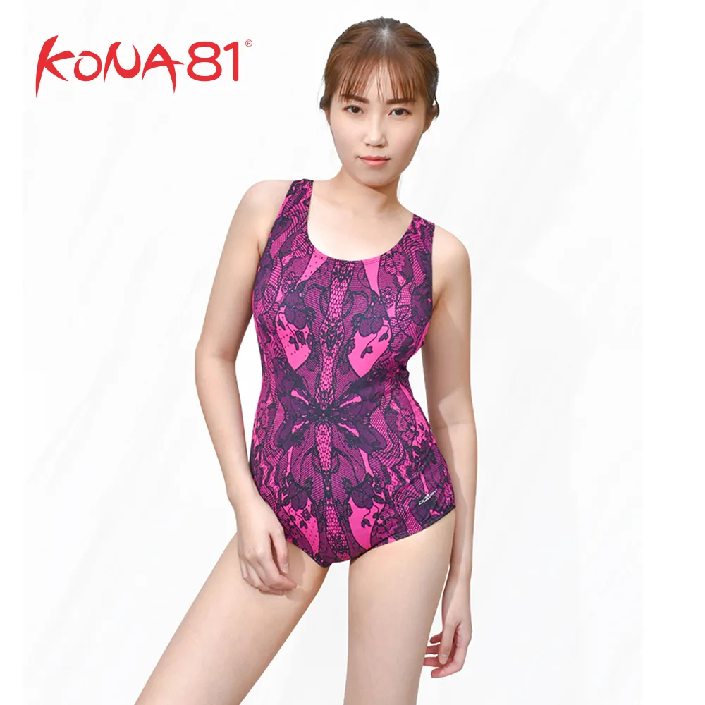 酷吶81 Dolfin 紫彩印花造型連身泳裝 熱帶風情 歷史價格詳細信息